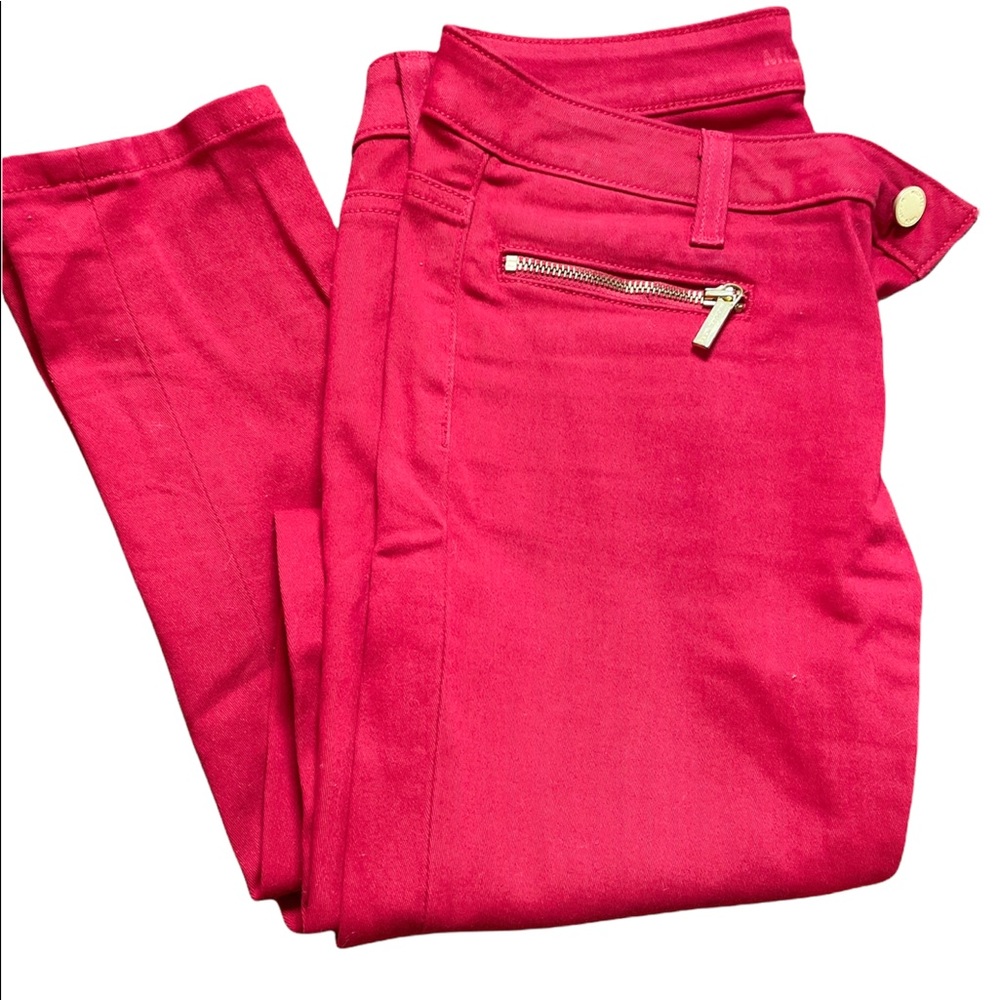 MICHAEL KORS I Izzy Skinny Jean I Size: 2 I Bright Red I EUC